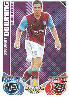 Stewart Downing Aston Villa 2010/11 Topps Match Attax #27
